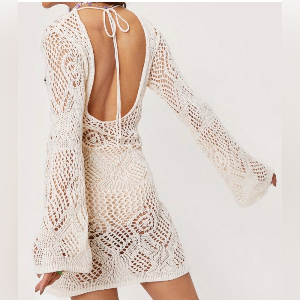 Nasty Gal NWT low back crochet dress NWT